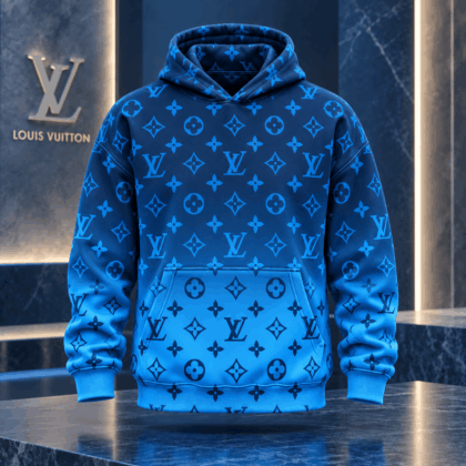 Louis Vuitton | Blue Ombré Monogram Hoodie Year-End 2026 Collection