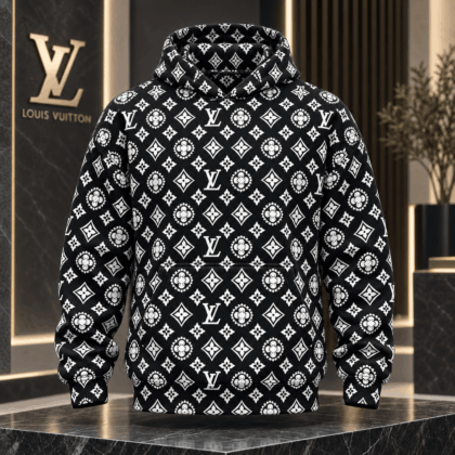 Louis Vuitton | Black And White Monogram Hoodie Year-End 2026 Collection