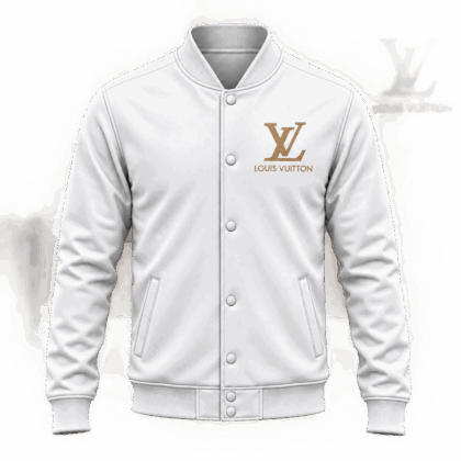 Louis Vuitton | Gold Monogram Emblem Baseball Jacket Fall 2026 Collection