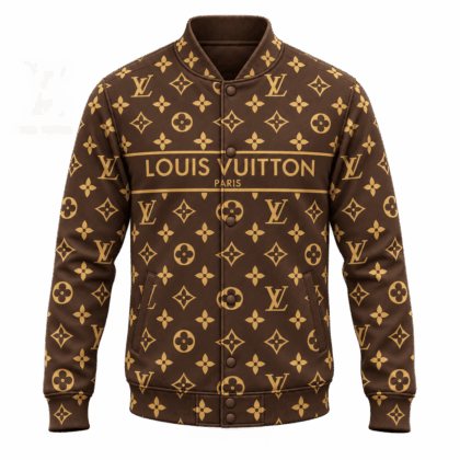 Louis Vuitton | Classic Monogram Stripe Baseball Jacket Fall 2026 Collection