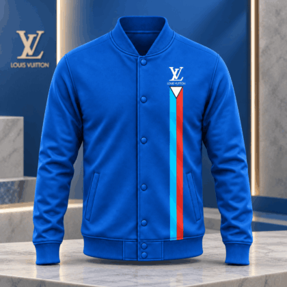 Louis Vuitton | Tricolor Racing Stripe Baseball Jacket Fall 2026 Collection