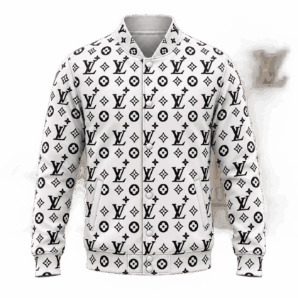 Louis Vuitton | Monochrome Oversized Monogram Baseball Jacket Fall 2026 Collection