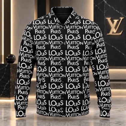 Louis Vuitton | Paris Typography Print Baseball Jacket Fall 2026 Collection