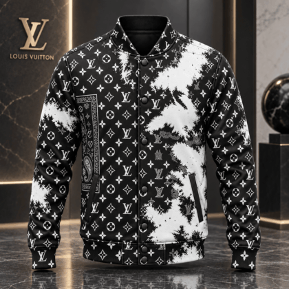 Louis Vuitton | Monogram Brushstroke Print Baseball Jacket Fall 2026 Collection