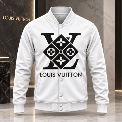 Louis Vuitton | Monogram Diamond Emblem Baseball Jacket Winter 2026 Collection