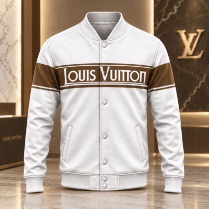 Louis Vuitton | Chest Logo Stripe Baseball Jacket Winter 2026 Collection