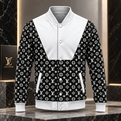 Louis Vuitton | Monogram Contrast Panel Baseball Jacket Winter 2026 Collection