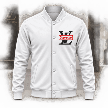 Louis Vuitton | Red Box Monogram Baseball Jacket Winter 2026 Collection