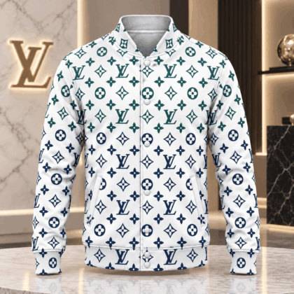 Louis Vuitton | Gradient Monogram Print Baseball Jacket Winter 2026 Collection