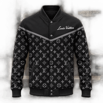 Louis Vuitton | Monogram Chevron Print Baseball Jacket Holiday 2026 Collection