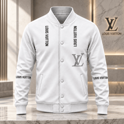 Louis Vuitton | Vertical Logo Monogram Baseball Jacket Holiday 2026 Collection