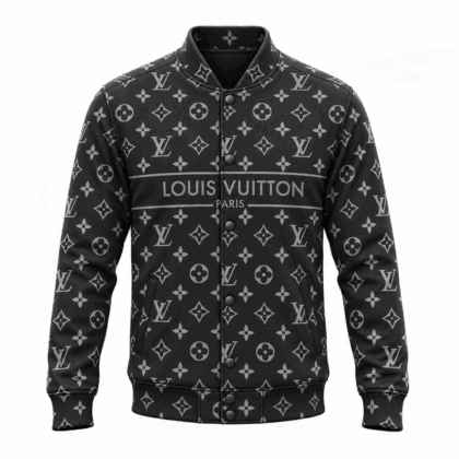 Louis Vuitton | Monochrome Signature Monogram Baseball Jacket Christmas 2026 Collection