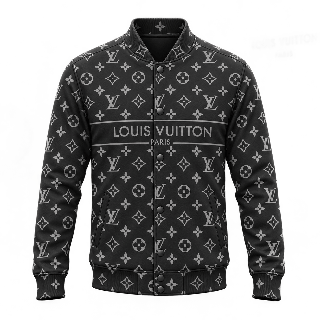 Louis Vuitton | Monochrome Signature Monogram Baseball Jacket Christmas 2026 Collection