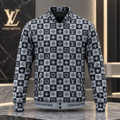 Louis Vuitton | Monogram Checkerboard Print Baseball Jacket Christmas 2026 Collection