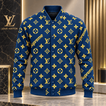 Louis Vuitton | Royal Gold Monogram Baseball Jacket Christmas 2026 Collection