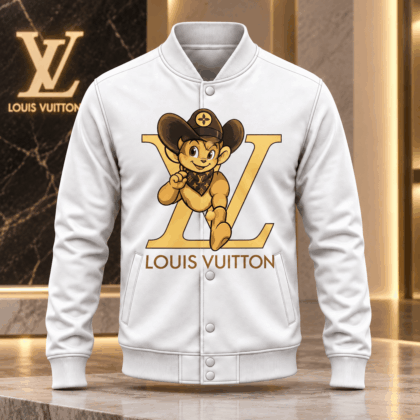 Louis Vuitton | Cowboy Mascot Graphic Baseball Jacket Christmas 2026 Collection