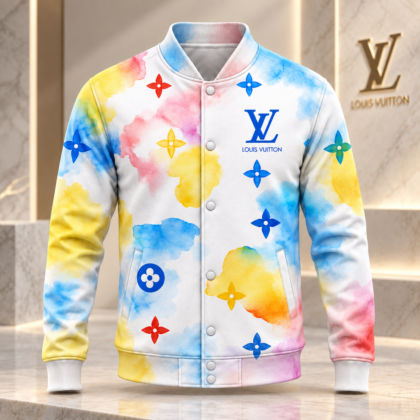Louis Vuitton | Watercolor Monogram Splash Baseball Jacket Christmas 2026 Collection