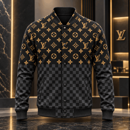 Louis Vuitton | Monogram Checkerboard Print Baseball Jacket Christmas 2026 Collection