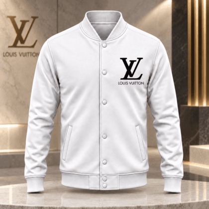 Louis Vuitton | Black Monogram Chest Print Baseball Jacket Thanksgiving 2026 Collection