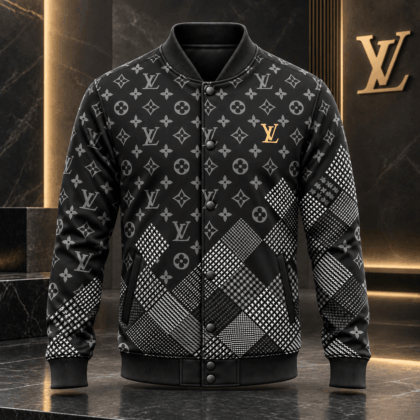 Louis Vuitton | Monogram Patchwork Print Baseball Jacket Thanksgiving 2026 Collection