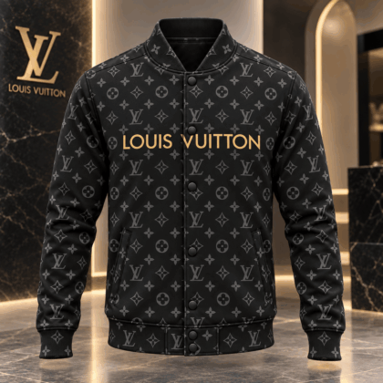 Louis Vuitton | Shadow Monogram Print Baseball Jacket Thanksgiving 2026 Collection
