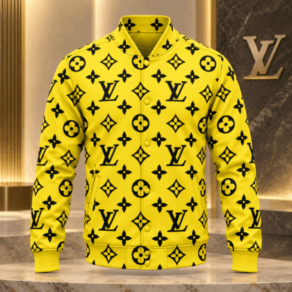 Louis Vuitton | Electric Yellow Monogram Baseball Jacket Thanksgiving 2026 Collection