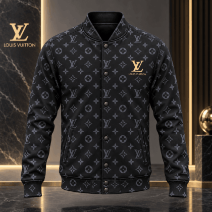 Louis Vuitton | Shadow Monogram Print Baseball Jacket Thanksgiving 2026 Collection