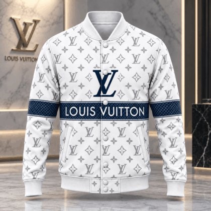 Louis Vuitton | Monogram Navy Stripe Baseball Jacket Thanksgiving 2026 Collection