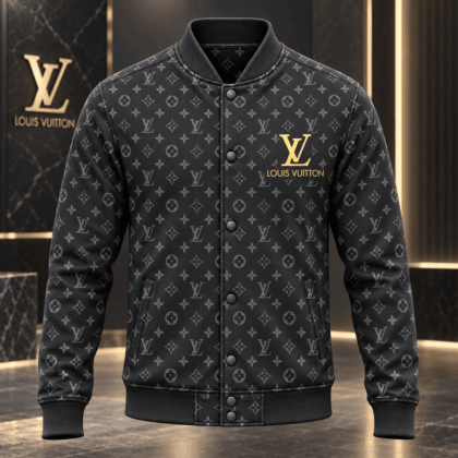 Louis Vuitton | Tonal Monogram Print Baseball Jacket Thanksgiving 2026 Collection