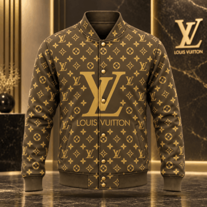Louis Vuitton | Oversized Monogram Print Baseball Jacket Thanksgiving 2026 Collection