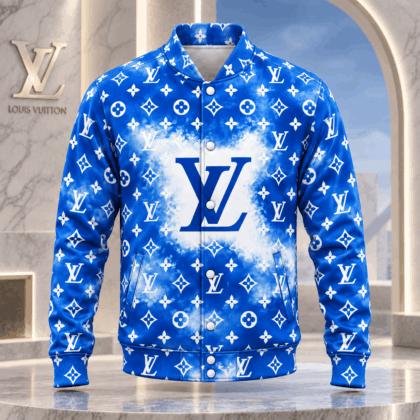 Louis Vuitton | Blue Cloud Monogram Baseball Jacket Thanksgiving 2026 Collection