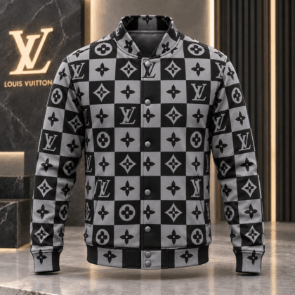 Louis Vuitton | Monogram Checkerboard Print Baseball Jacket Black Friday 2026 Collection