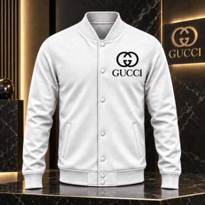 Gucci | Interlocking Emblem Print Baseball Jacket Fall 2026 Drop