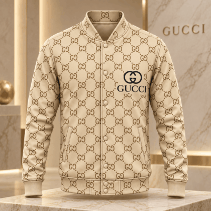 Gucci | Diamond Monogram Print Baseball Jacket Fall 2026 Drop