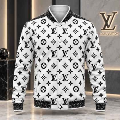 Louis Vuitton | Monochrome Monogram Print Baseball Jacket Black Friday 2026 Collection