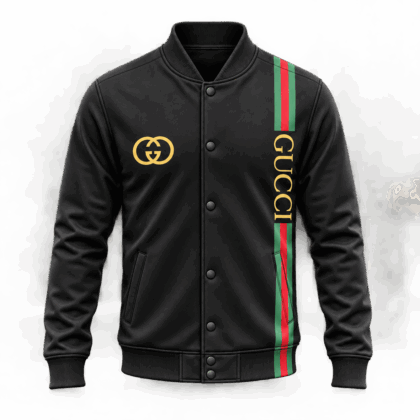 Gucci | Vertical Web Stripe Baseball Jacket Fall 2026 Drop