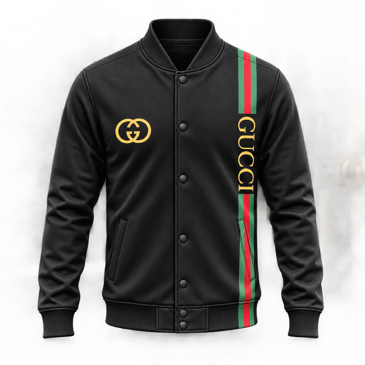 Gucci | Vertical Web Stripe Baseball Jacket Fall 2026 Drop