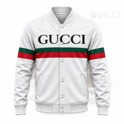 Gucci | Web Stripe Logo Baseball Jacket Fall 2026 Drop