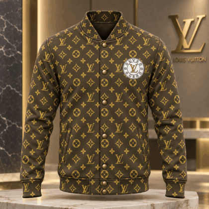 Louis Vuitton | Golden Monogram Print Baseball Jacket Black Friday 2026 Collection