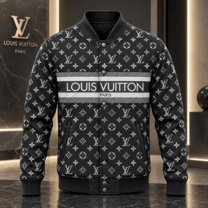 Louis Vuitton | Monogram Stripe Print Baseball Jacket Black Friday 2026 Collection
