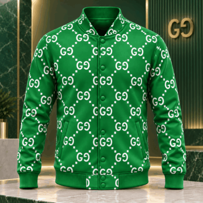 Gucci | Diamond Monogram Print Baseball Jacket Fall 2026 Drop