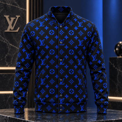 Louis Vuitton | Electric Blue Monogram Baseball Jacket Black Friday 2026 Collection