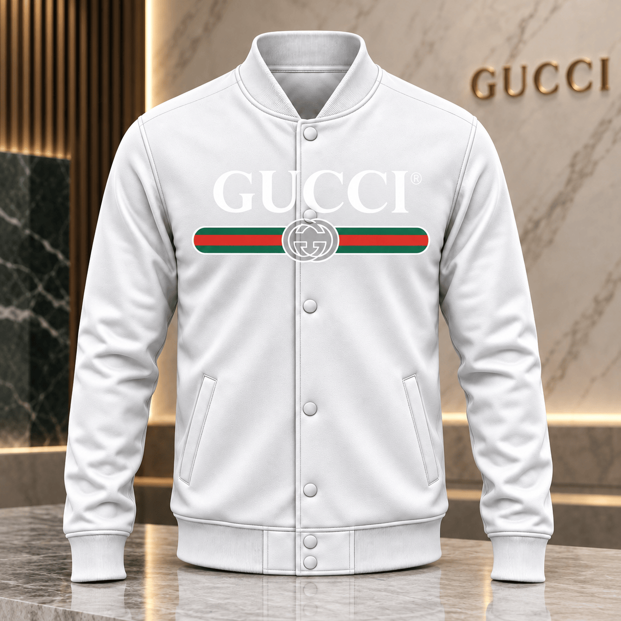 Gucci | Heritage Web Stripe Baseball Jacket Winter 2026 Drop