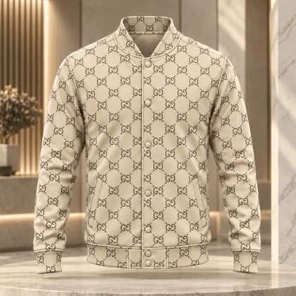 Gucci | Diamond Monogram Print Baseball Jacket Winter 2026 Drop