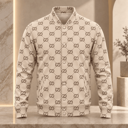 Gucci | Diamond Monogram Print Baseball Jacket Winter 2026 Drop