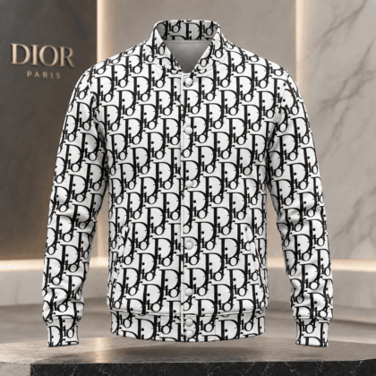 Dior | Oblique Monogram Print Baseball Jacket Fall 2026 Edition