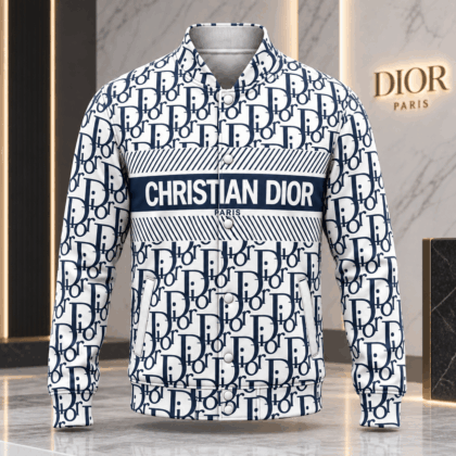 Dior | Oblique Monogram Stripe Baseball Jacket Fall 2026 Edition