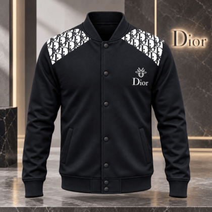 Dior | Monogram Shoulder Panel Baseball Jacket Fall 2026 Edition