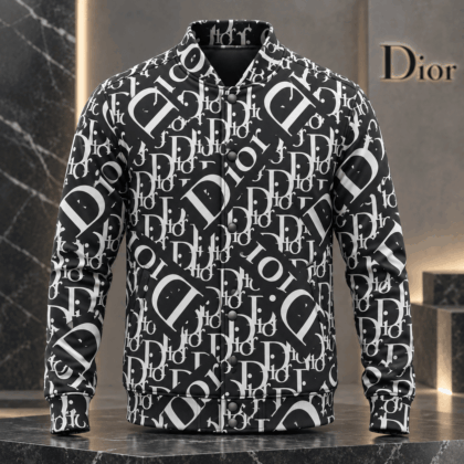 Dior | Oversized Monogram Typography Baseball Jacket Fall 2026 Edition