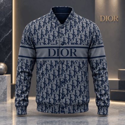 Dior | Oblique Monogram Stripe Baseball Jacket Fall 2026 Edition